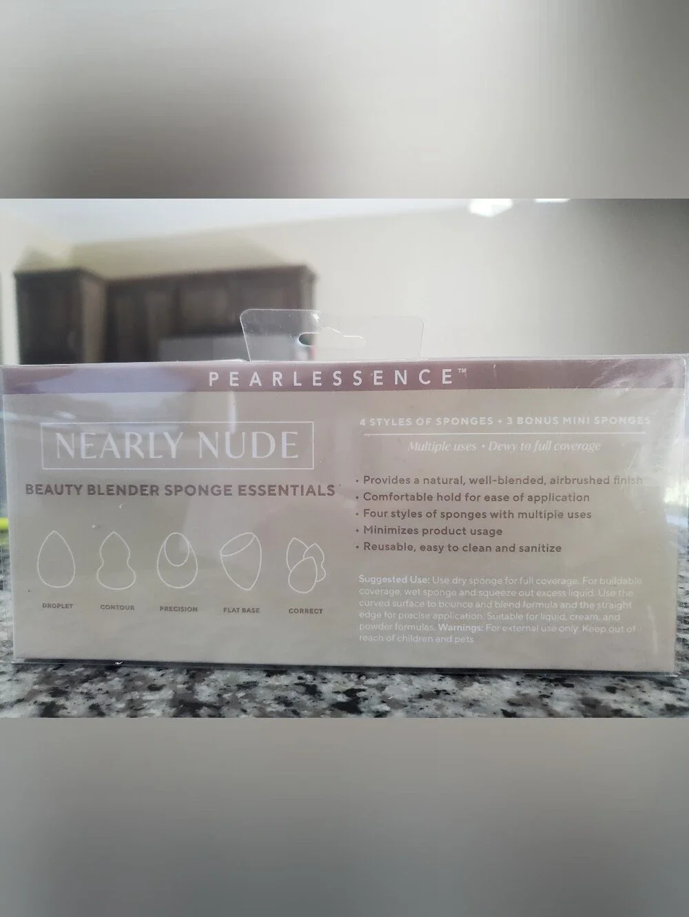 NWOT PearlEssence Nearly Nude Beauty Blender Sponge Essentials - Nude Set
